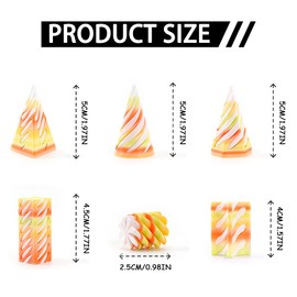 6 PCS 3D Printed Spiral Cone Fidget Toy The Impossible Spiral Fidget Toy 3D Printed Decompression Spiral Cone Toys Mini Stress Relief Decorations Toy for Kids Adult Gift (Rainbow C)