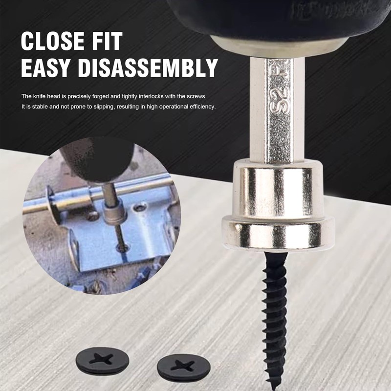 10pcs Magnetic Drywall Screwdriver Bits Set, PH2 Hexagonal Handle, 25mm