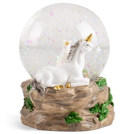 Pretty Unicorns Figurine 45MM Polyresin Water Globe Decoration