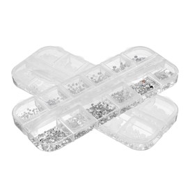 WOONEKY Pearl Flat Bottom Diamond Jewelry of Nail Charms for Nail Art Rhinestones and Pearls Bulk