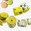 4 Rolls 20Yards Wired Edge Ribbon 2.5inch Bee Gnome Hexagon