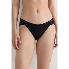 Intimissimi Woman's Pretty Flowers Panties in Black, Size M