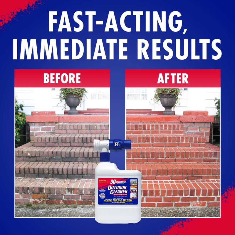 30 Seconds Outdoor Cleaner | Cleans Moss & Algae Stains