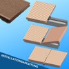 Pack of 100 WPC Plank Clips, 6 mm Plastic Mounting