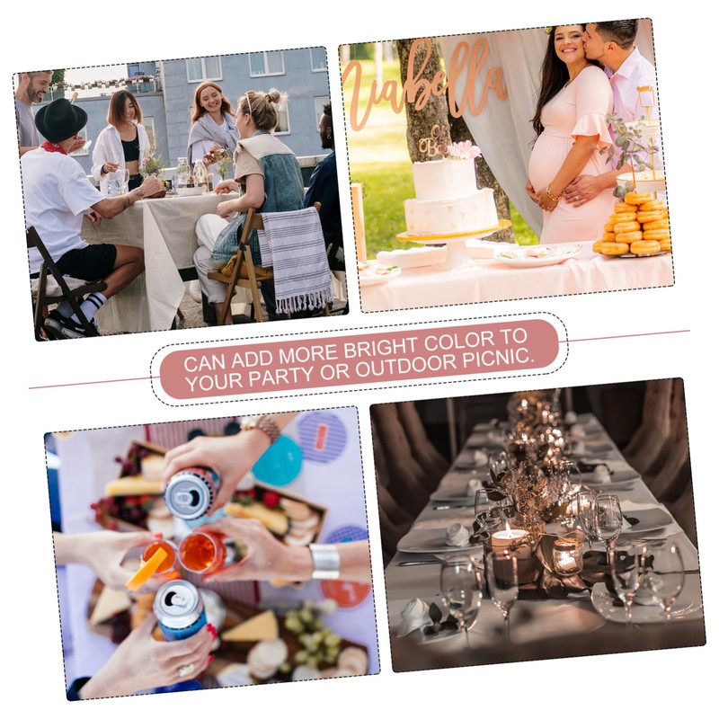 Ciieeo 3pcs Party Gathering Tablecloths Decorative Party Tablecloths