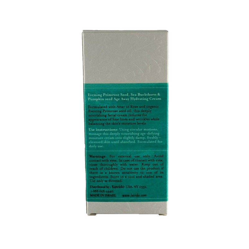 Lavido Lavido Evening, Primrose Organic Anti Aging, Age Away Hydrating