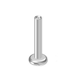 NewkeepsR 18G×6mm Threadless Flat Back Labret Stud Post Replacement, Implant Grade 1.0mm Press Fit Flatback Push In Short Unthreaded Titanium Bar