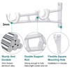 Curtain Rod Bracket, Set of 3 Curtain Rod Holders for