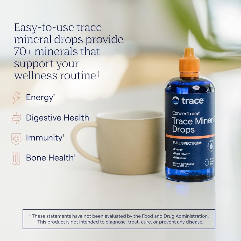 Trace Minerals Research - Concentrace Trace Mineral Drops - 8oz