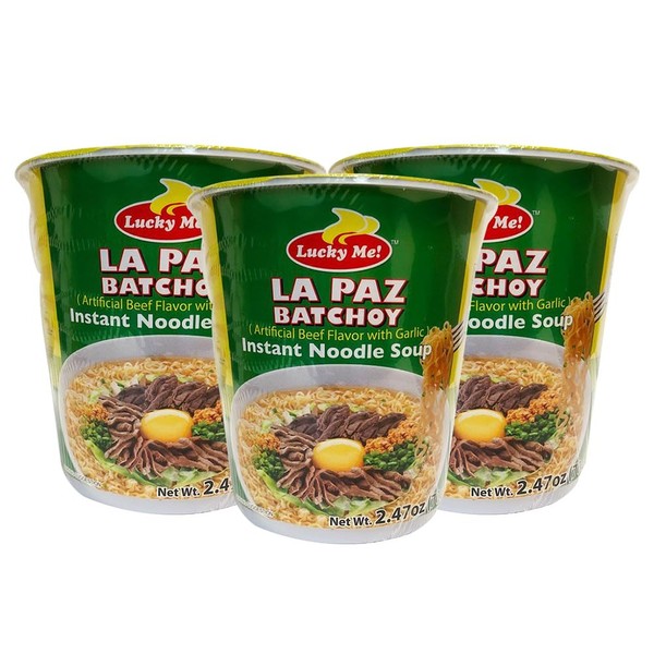 Lucky Me! Cup Noodle Soup, 70g, Pack of 3 (La