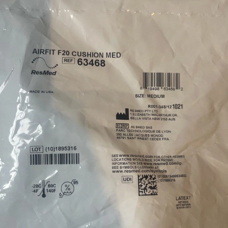 ResMed AIRFIT F20 Face Cushion (Med. 63468)