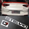3D Letter Metal Trunk Stelvio Q4 Black red Suitable for