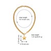 AOLIMI 18K Gold Plated Star Pendant Necklace for Women Chunky