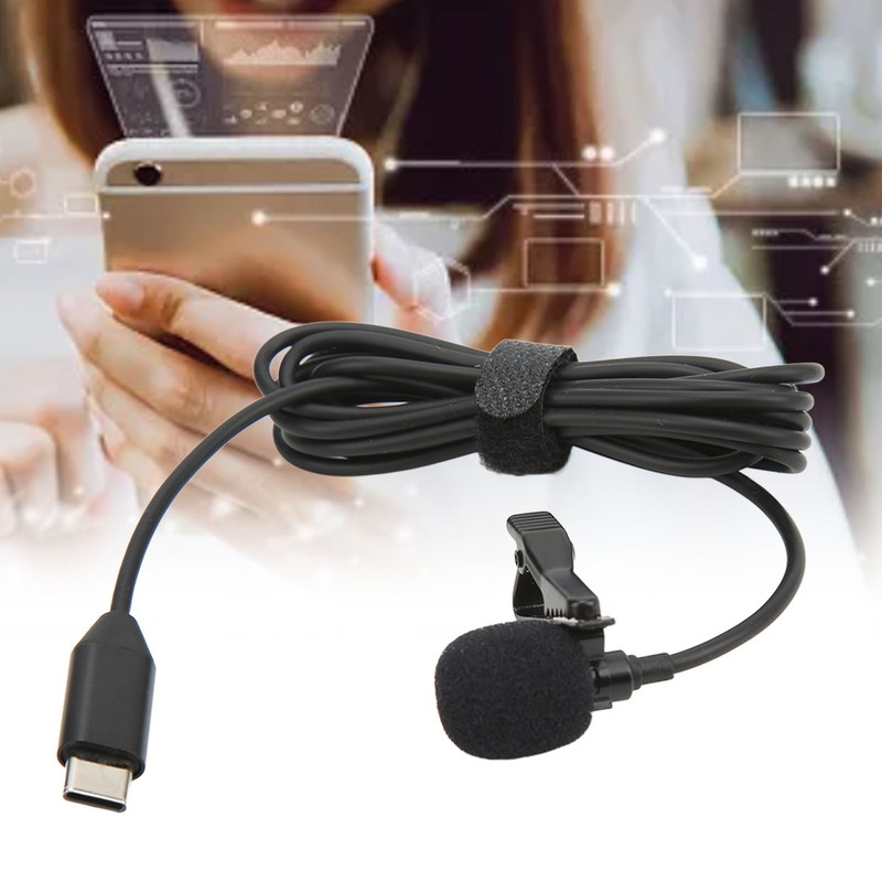 Wireless Lavalier Microphone ‑34dB Metal Lapel Mic for Insta360 ONE