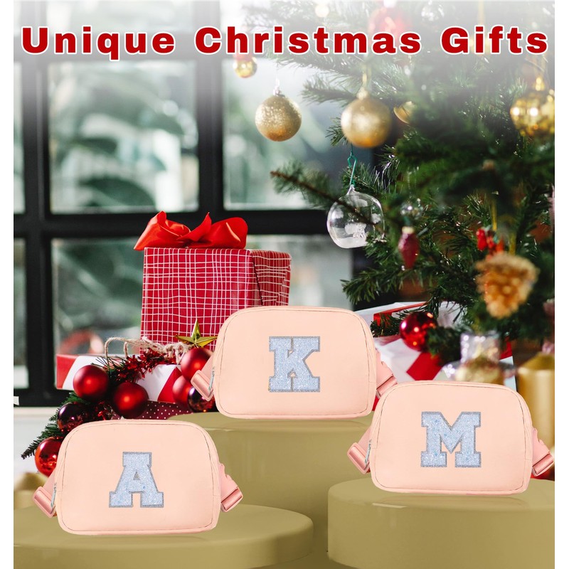 COSHAYSOO Initial Belt Bag Small Waist Fanny Pack Crossbody Purse