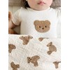 Gunnaicat Baby Blanket Double Layer Cotton Muslin Thick Quilt Neutral