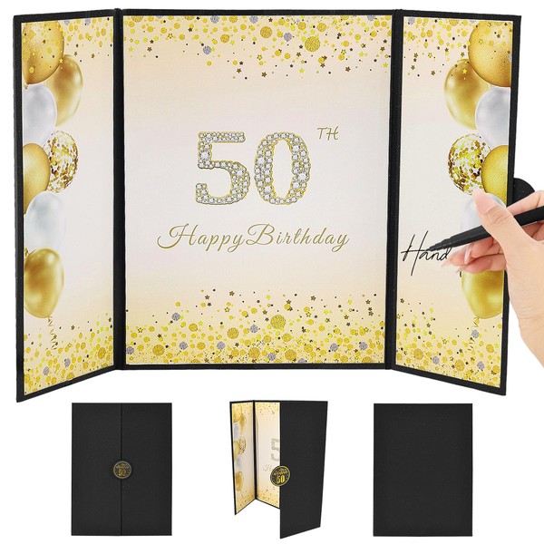 Gold 50th Birthday Party Decorations for Men Women, Back in