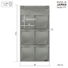 Saki Wall Pocket, Off-White, Size: Width 11.8 x Height 22.4