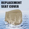 Priprilod Tan Leather Passenger Side Bottom Replacement Seat Cover Compatible