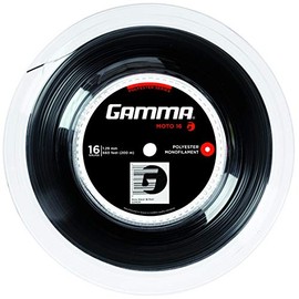 Gamma Unisex's Moto String Reel-Black, 1.29 mm
