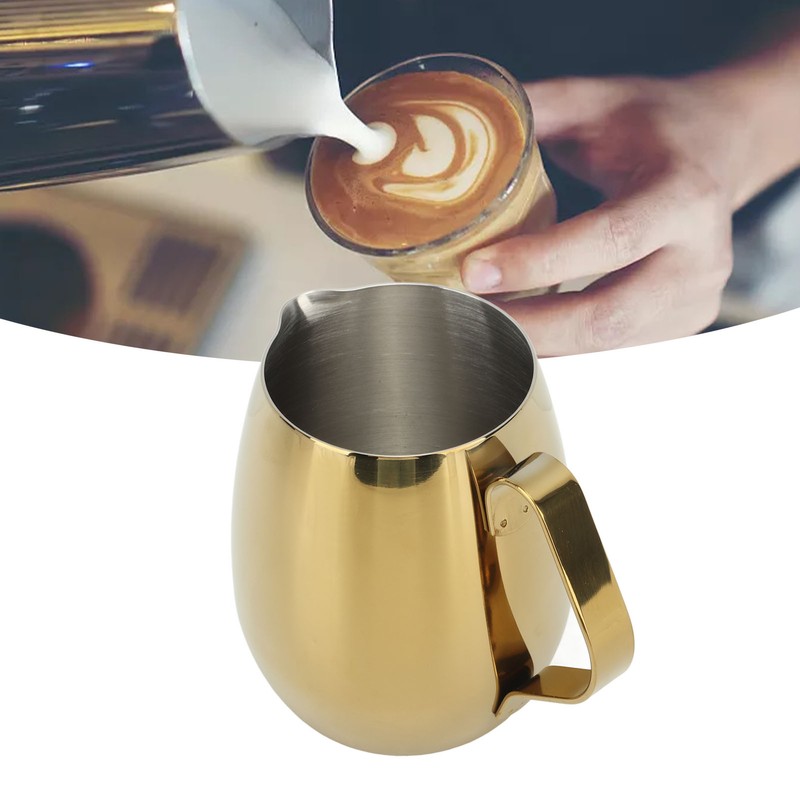 Coffee Milk Cup Stainless Steel Milk Frothing Pitcher Cappuccino Latte