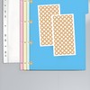 2500 Pcs Kraft Hole Reinforcement Stickers,Self-Adhesive 0.25" Diameter Hole Labels