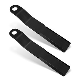 Replacement Bush Hog Rotary Cutter Blades Compatible with Mower King Skidsteer John Deere Kubota, Heavy Duty Steel Brush Hog Replacement Blades Rotary Grass Cutter (2 Blade Set)