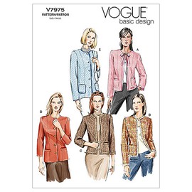 Vogue Patterns V7975 Size D 12-14-16 Misses' Petite Jacket
