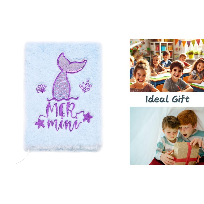 EXERZ Cute Mermaid Notebook Journal Diary Magic Notepad Office School