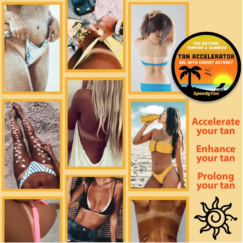 SpeedyTan Premium Tan Accelerator Gel + Oil - For Sunbed