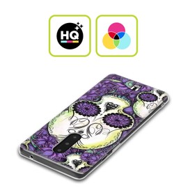 Head Case Designs OnePlus Nord Skull Purple Gel Case Cover