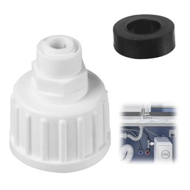 SMCEHEYA 3/4" Bsp X 1/4" Push Fit Tap Adapter | Fridge Water Connector | Water Filter Fitting Quick Connector | Water Pipe Fittings Replacement | Straight Pipe Connection | No retaining Clip Required
