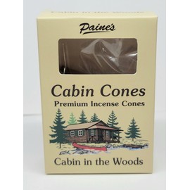Cabin in The Wood #25 Incense Log Cabin Cones Paines USA Christmas Tree Campfire