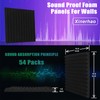Xinerhao 54 Pack Acoustic Foam Panels1 X 12 X 12Inches，noise