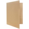 JAM PAPER Premium Matte Cardstock Twin Pocket Folders - Brown