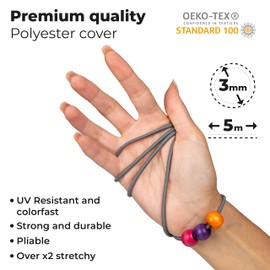 Premium Elastic Cord, 1.5mm or 3mm in Many Colours