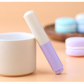 czxwyst Majohn Wancai II Mini Fountain Pen Pocket Travel Ink Pen (Fine Nib, Purple and White)