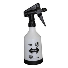 Double Mist Trigger Sprayer Yard Adjustable 2 Sprays 1/2 Liter White