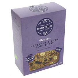 Honeyrose Hazelnut & Agen Plum Toast 110g (Pack of 6)