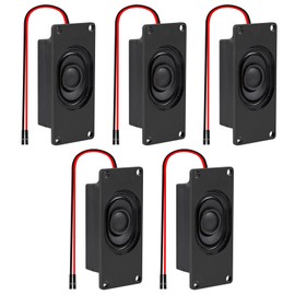 5PCS Speaker 3 Watt 4 Ohm Mini Speaker, Micro Loundspeaker with 2.54mm Dupont Interface Compatible with Arduino Motherboard and Small Electronic Projects