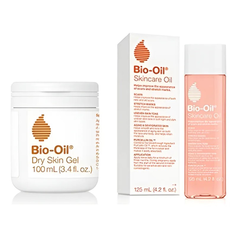 Kit Bio Oil Aceite Estrias Cicatrices Cuerpo Y Gel Hidratant