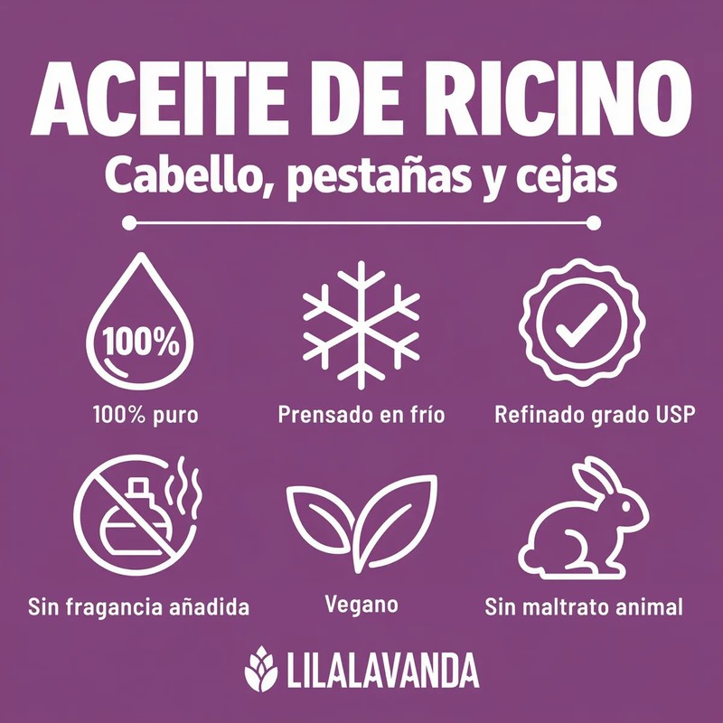 Aceite De Ricino 100 Puro Prensado En Frío - 59
