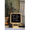 Letter Board The Original Black Felt Board with Stand, Built-in
