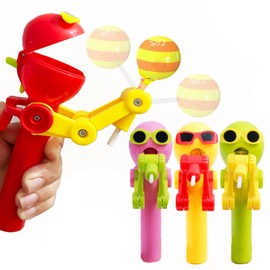 HDLNKAK 4Pcs Lollipop Case, Lollipop Robot Holder, Creative Lollipop Robot Toys Creative Design Eat Lollipop, Lollipop Holder Robot Gift, Christmas Fun Gifts for Kids Over 3 Years(No Lollipop)