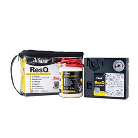 AIRMAN Flat Tire Repair Kit - ResQ 12V Compressor Tire Mobility Kit with Water Based Sealant