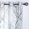 Blue White Curtains 84â for Living Room Grey Tree Branches