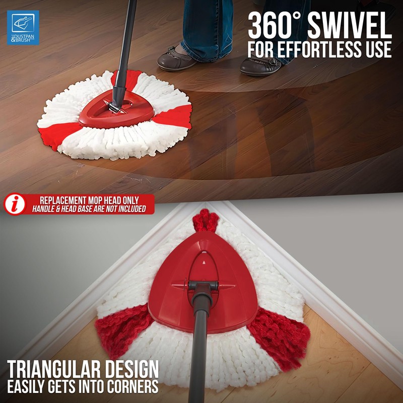 Spin Mop Heads - Compatible with Vileda Mop Head Replacement