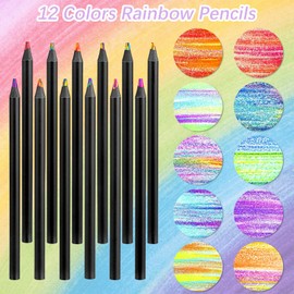 Xerteam Children's Colouring Pencils with Eraser, Pencil Sharpener, Easter Gifts, Children's Party Bags, Children's Birthday, Thick Colouring Pencils for Children, Magic Pencils for Drawing Colouring