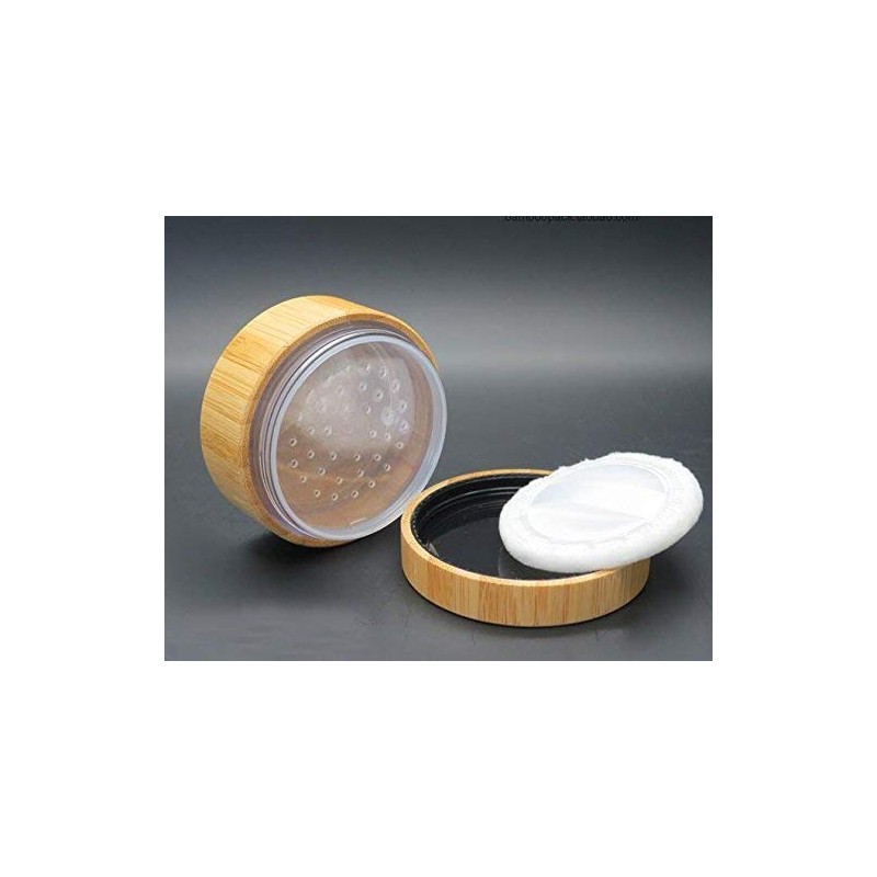30ml 1 oz Empty Bamboo Loose Powder Box Case Container
