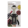 Fackelmann Corkscrew and Bottle Opener, Grey/Black, 17 x 12 x